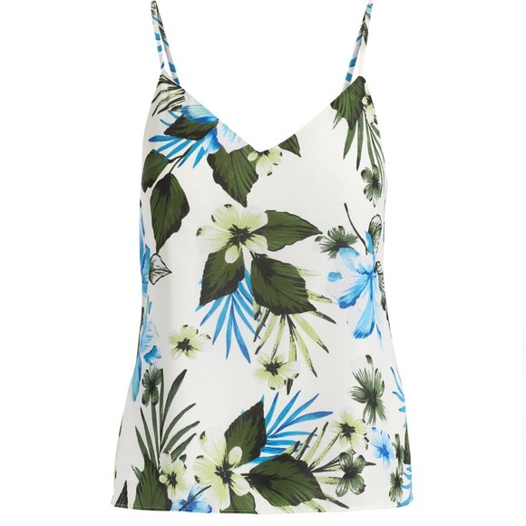 Banana Republic Floral Tank Blue/Green XS - Picture 1 of 5